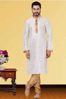 Picture of Classy White Colored Designer Kurta Set