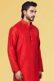 Picture of Dashing Red Colored Designer Kurta Set