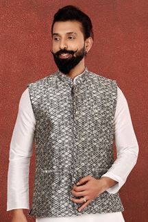 Picture of Stylish Grey Colored Designer Jacket