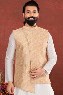 Picture of Impressive Beige Colored Designer Jacket