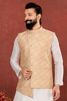 Picture of Impressive Beige Colored Designer Jacket