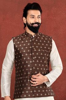 Picture of Exuberant Brown Colored Designer Jacket