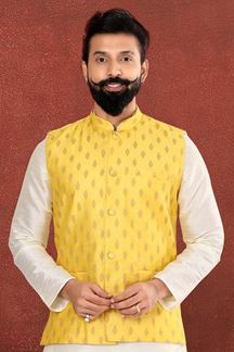 Picture of Classy Yellow Colored Designer Jacket