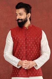 Picture of Fancy Red Colored Designer Jacket