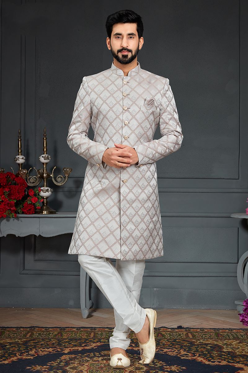 Designer Party Wear Readymade Indo Western Suit -- Miraamall - USA UK Canada