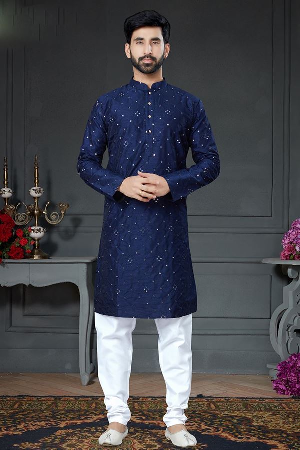 Picture of Charming Blue Colored Designer Kurta Set