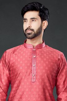 Picture of Charming Pink Colored Designer Kurta Set