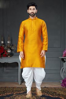 Picture of Charming Orange Colored Designer Kurta Set