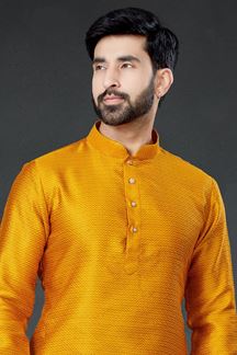 Picture of Charming Orange Colored Designer Kurta Set