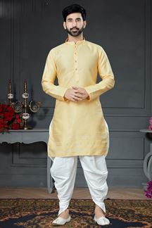 Picture of Charming Yellow Colored Designer Kurta Set