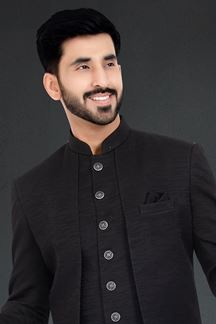 Picture of Aesthetic Black Colored Designer Italian Indo Western
