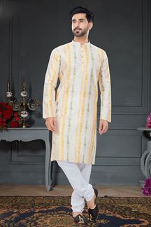 Picture of Fashionable Multi-Colored Designer Kurta Set