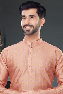 Picture of Dashing Rust Colored Designer Kurta Set