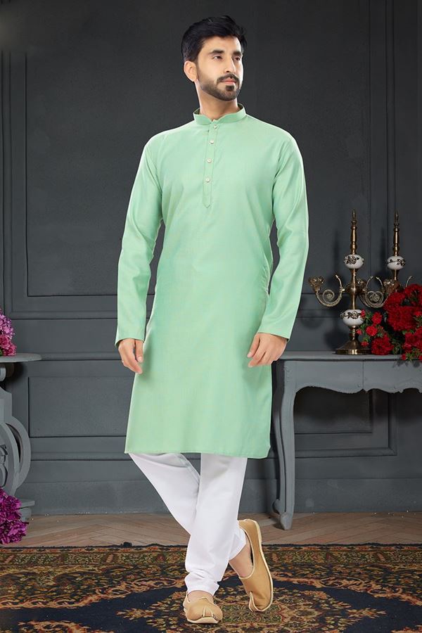 Amazing Mint Green Colored Designer Kurta Set