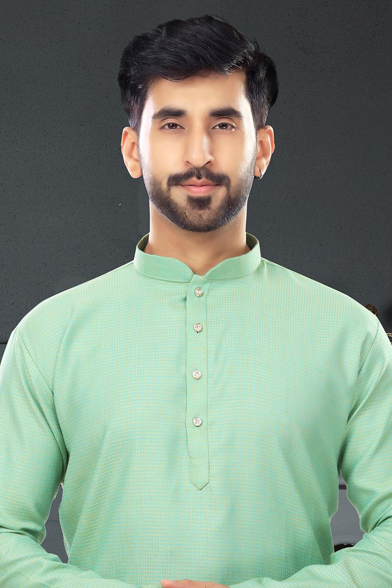 Amazing Mint Green Colored Designer Kurta Set