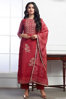Picture of Flawless Red Colored Designer Suit