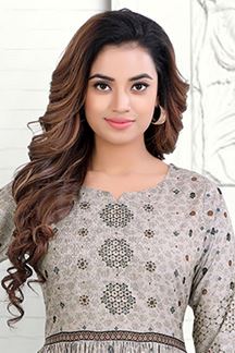 Picture of Glorious Ivory Colored Designer Kurti