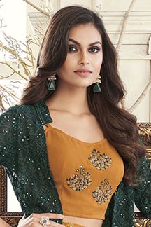 Picture of Bollywood Mustard Colored Designer Suit