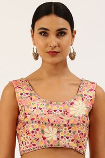 Picture of Ethnic Light Pink Colored Designer Readymade Blouse