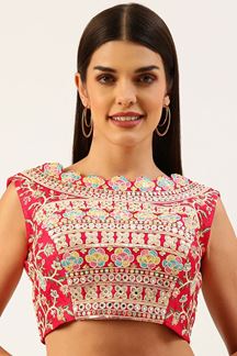 Picture of Glorious Rose Colored Designer Readymade Blouse