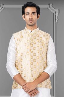 Picture of Elegant Golden Colored Designer Menswear Jacket