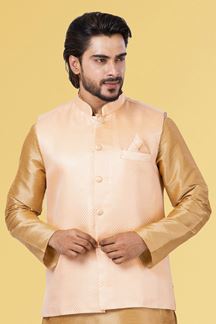 Picture of Charismatic Peach Colored Designer Menswear Jacket