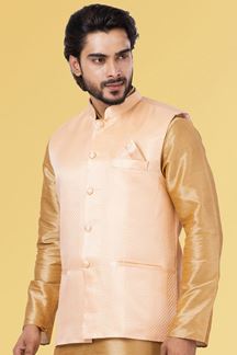 Picture of Charismatic Peach Colored Designer Menswear Jacket