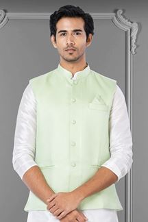 Picture of Amazing Leaf Green Colored Designer Menswear Jacket