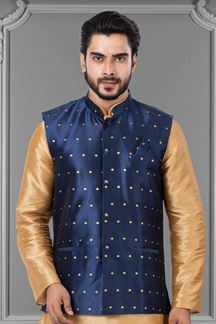 Picture of Awesome Navy Blue Colored Designer Menswear Jacket