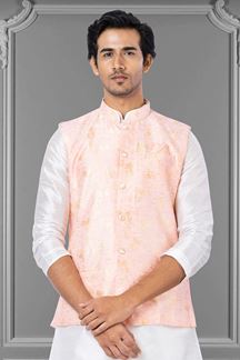 Picture of Enticing Light Pink Colored Designer Menswear Jacket