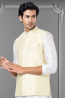 Picture of Charming Yellow Colored Designer Menswear Jacket