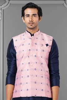 Picture of Classy Pink Colored Designer Menswear Jacket