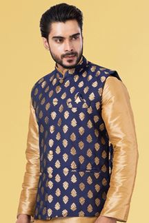 Picture of Amazing Ink Blue Colored Designer Menswear Jacket