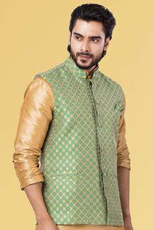 Picture of Delightful Sea Green Colored Designer Menswear Jacket