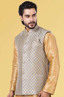 Picture of Exquisite Grey Colored Designer Menswear Jacket
