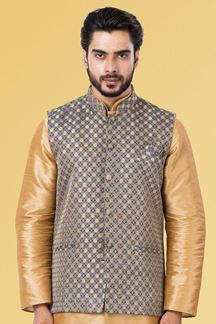 Picture of Charming Dark Grey Colored Designer Menswear Jacket