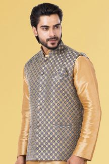 Picture of Charming Dark Grey Colored Designer Menswear Jacket