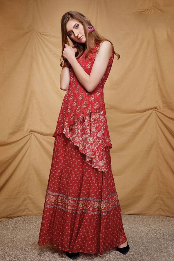 Picture of Gorgeous Red Colored Designer Kurti