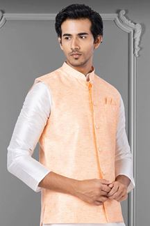 Picture of Magnificent Light Peach Colored Designer Menswear Jacket