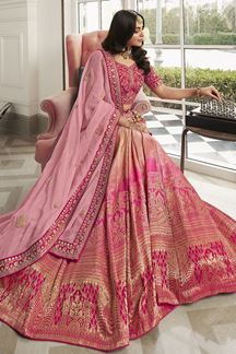 Picture of  Heavenly Pink Colored Designer Lehenga Choli