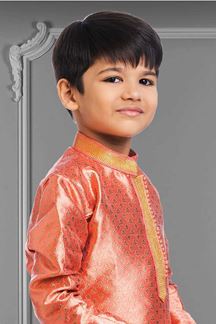 Picture of  Stylish Orange Colored Designer Kids wear