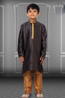 Picture of Fancy Navy Blue Colored Designer Kids wear