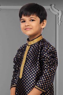 Picture of Fancy Navy Blue Colored Designer Kids wear