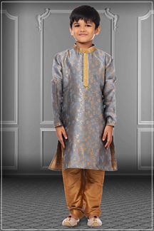 Picture of Exuberant Grey Colored Designer Kids wear