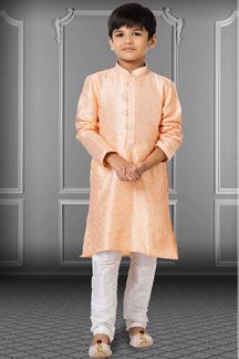 Picture of Delightful Peach Colored Designer Kids wear