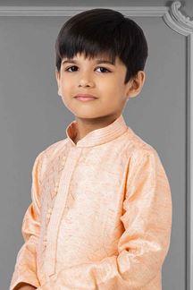 Picture of Delightful Peach Colored Designer Kids wear