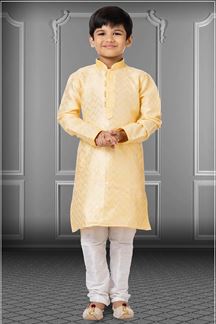 Picture of Vibrant Light Yellow Colored Designer Kids wear