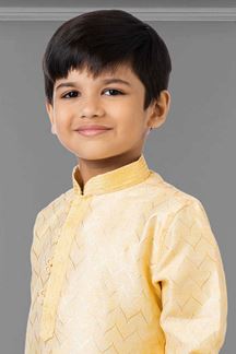 Picture of Vibrant Light Yellow Colored Designer Kids wear