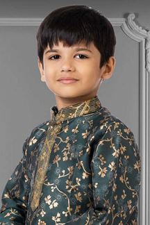 Picture of Splendid Green Colored Designer Kids wear