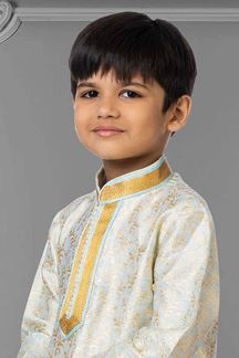 Picture of Captivating Sky Blue Colored Designer Kids wear